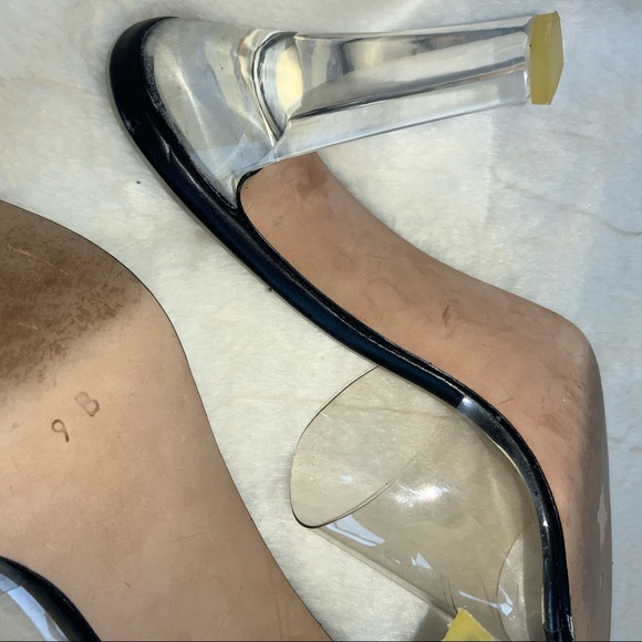 SASHA LONDON VINTAGE…CLEAR/BLACK MADE IN SPAIN…9 M EUC - Picture 8 of 11